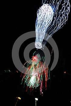 High altitude fireworks from 2012 in Berlin, Germany