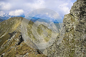 High altitude mountain landscape