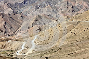 High-altitude road in the Himalayas photo