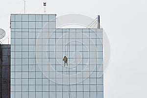 High-altitude work on tall buildings skyscrapers