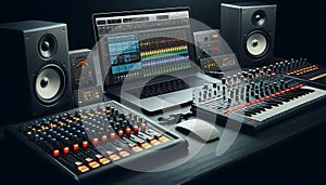 Professional Audio Editing Workstation Setup