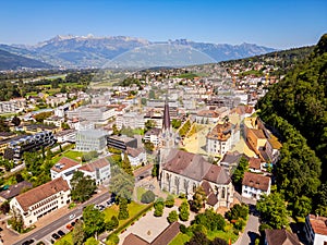 Aerial View on Vaduz Liechtenstein photo