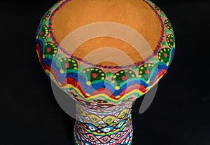 High angle of goblet drum (chalice drum, tarabuka, darbuka, debuka) photo