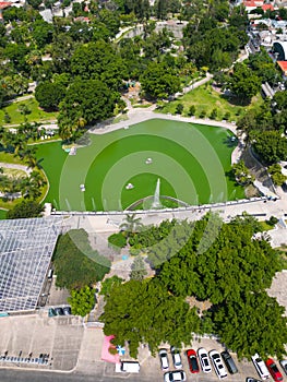 High Angle Vertical: Parque Alcalde, Guadalajara - Lake View photo