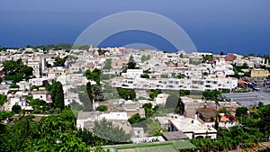 High angle view of Anacapri, Italy