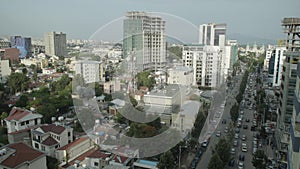 High angle view of downtown area of Addis Ababa, Ethiopia