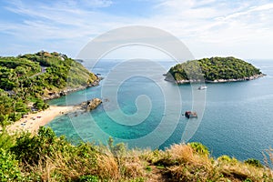 High angle view island and Andaman sea