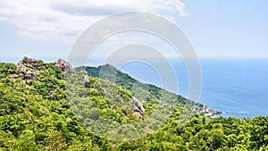 High angle view at Koh Tao