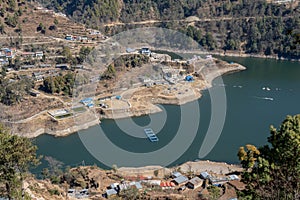 High Angle view of Kulekhani Lake