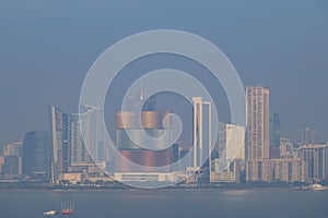 High angle view of the Macao skyline