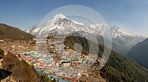 High Angle View of Namche Bazaar