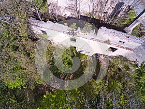 High Angle View from an old Castle ruin