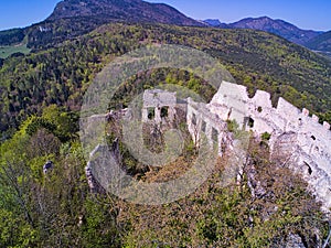 High Angle View from an old Ruin