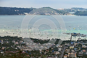 High angle view  of Phuket city