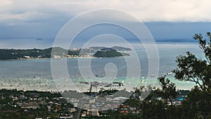 High angle view  of Phuket city