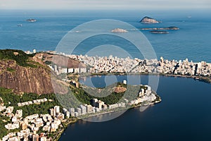 High Angle View of Rio de Janeiro South Zone photo