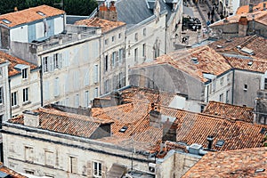 High Angle View of roofs in the center of La Rochelle