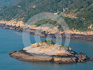 High angle view of the Turtle Island