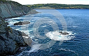 High angle view of a undercurrent wave in the ocean