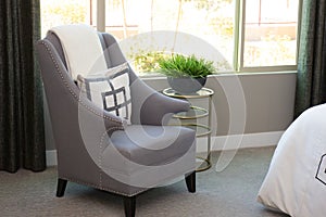 Arm Chair In Modern Bedroom