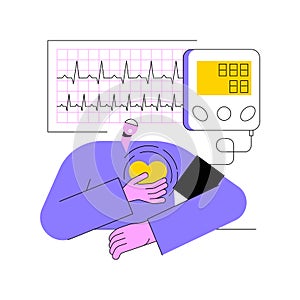 High blood pressure abstract concept vector illustration.