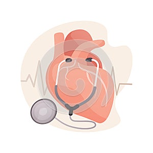 High blood pressure abstract concept vector illustration. photo