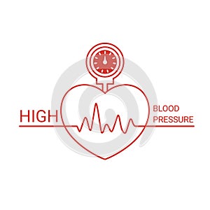 High blood pressure icon