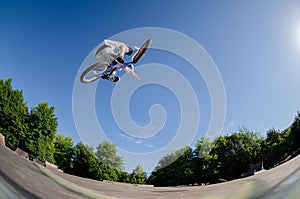 High BMX jump