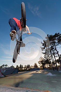 High BMX jump