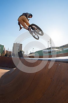 High BMX jump
