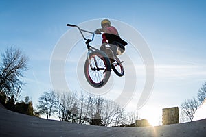 High BMX jump