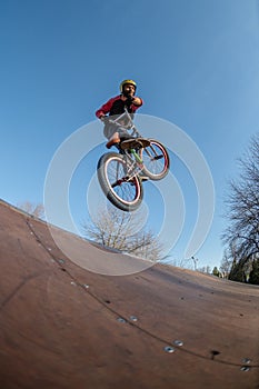 High BMX jump