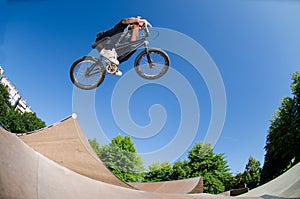 High BMX jump