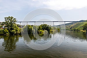 High bridge over river Moselle