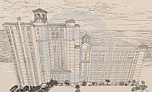 A high building photo