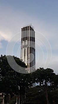 The high building apartments structure designed