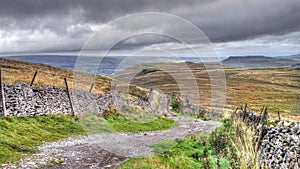 High Cam Road near Wether Fell - Yorkshire Dales UK