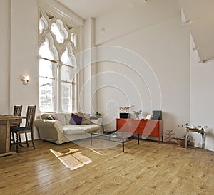 High ceiling apartment photo