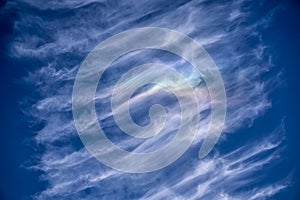 High cirrus clouds refract