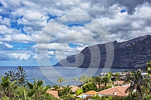 High cliffs of Los Gigantos on the island of Tenerife Spain