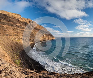 High cliffs in the north of Lanzarote