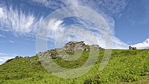 High Clouds over Honeybag Tor