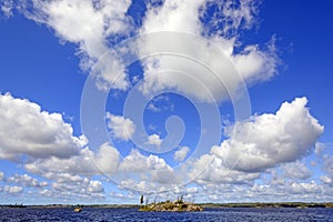 High Clouds over a Wilderness Lake