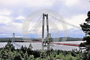 High Coast Bridge over Ãâ¦ngermanÃÂ¤lven photo