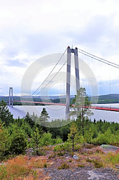 High Coast Bridge over ÃÂ ngermanÃÂ¤lven photo