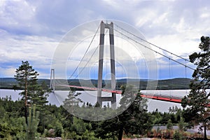 High Coast Bridge over ÃÂ ngermanÃÂ¤lven photo
