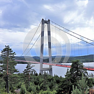 High Coast Bridge over ÃÂ ngermanÃÂ¤lven photo