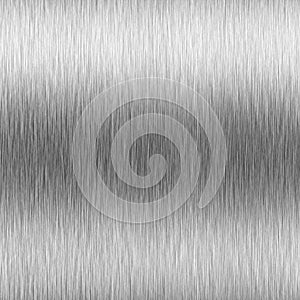 High-contrast brushed aluminum