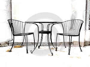 High contrast chairs