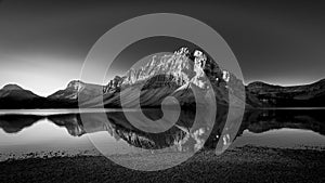 High contrast Image in Bow Lake
